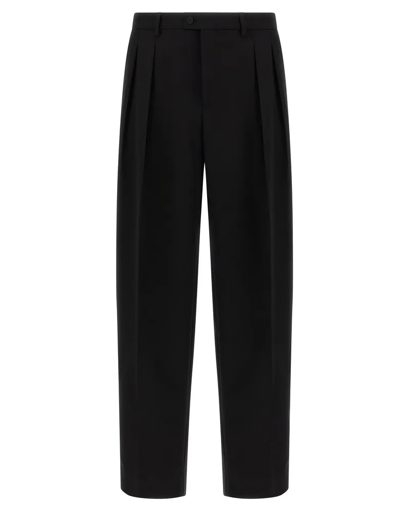 Dolce & Gabbana Satin Bandhose Black