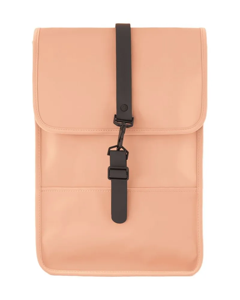 RAINS Mini -Rucksack W3 Regen synthetische Koralle Orange