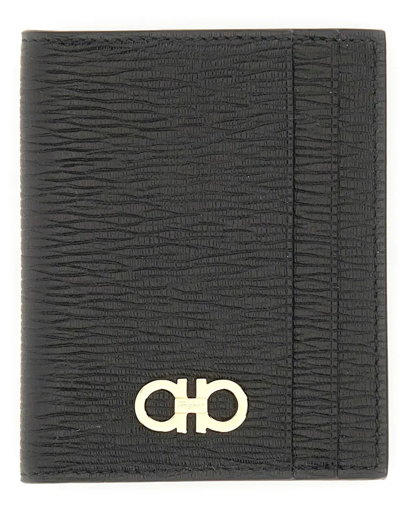 Ferragamo Gancini Kreditkarteninhaber Black