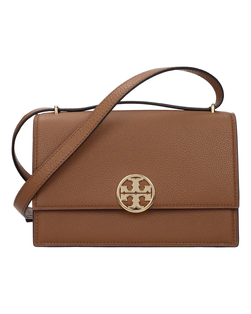Tory Burch e Umhängetaschen Miller Damen Leder braun/Wald -