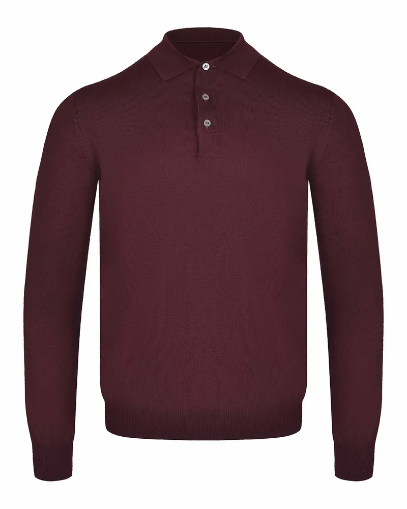 Tagliatore Polo  aus jungfräulicher Wolle Vino