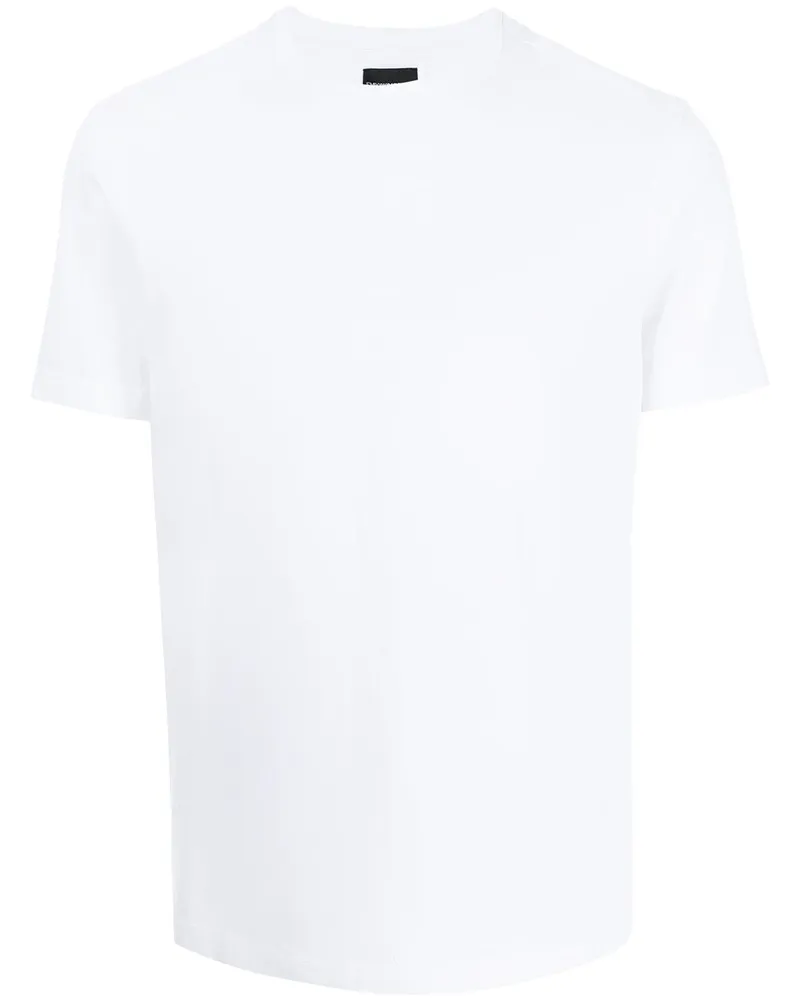 Emporio Armani Logo Baumwoll -T -Shirt White