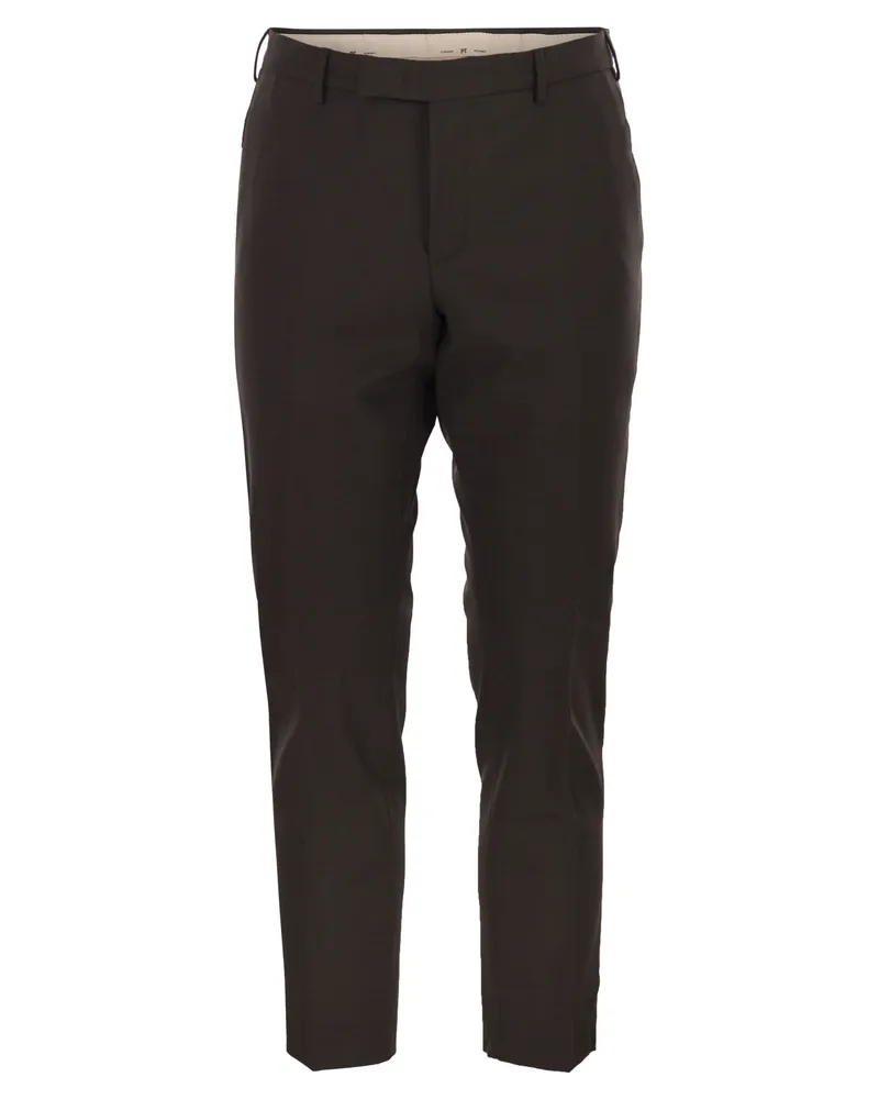 PT TORINO Dieci Stretch-Hose aus Schurwolle Dark