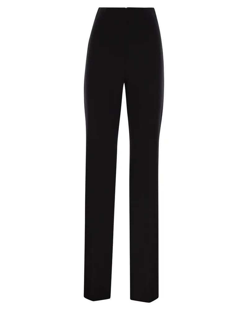 SPORTMAX Olea High Tailled Hosen in Tauchtrikot Black