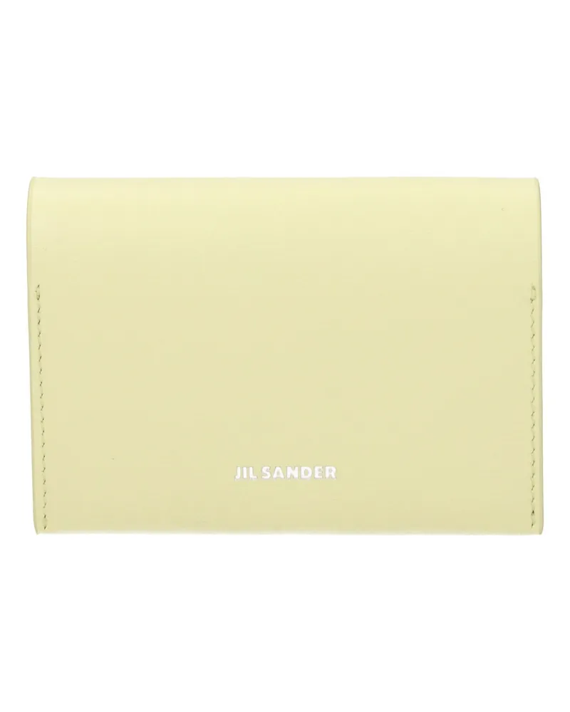 Jil Sander Damens Dokumentenhalter Leder Gelb/Zitrone -