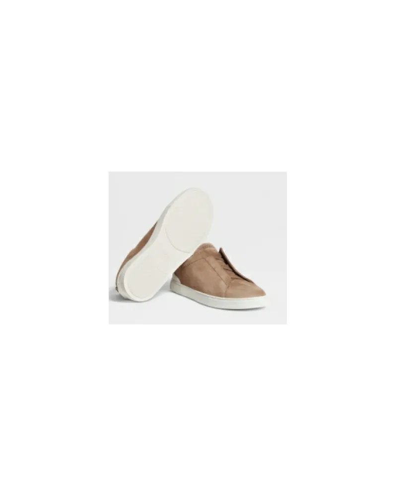 Ermenegildo Zegna Flat Shoes Beige Beige