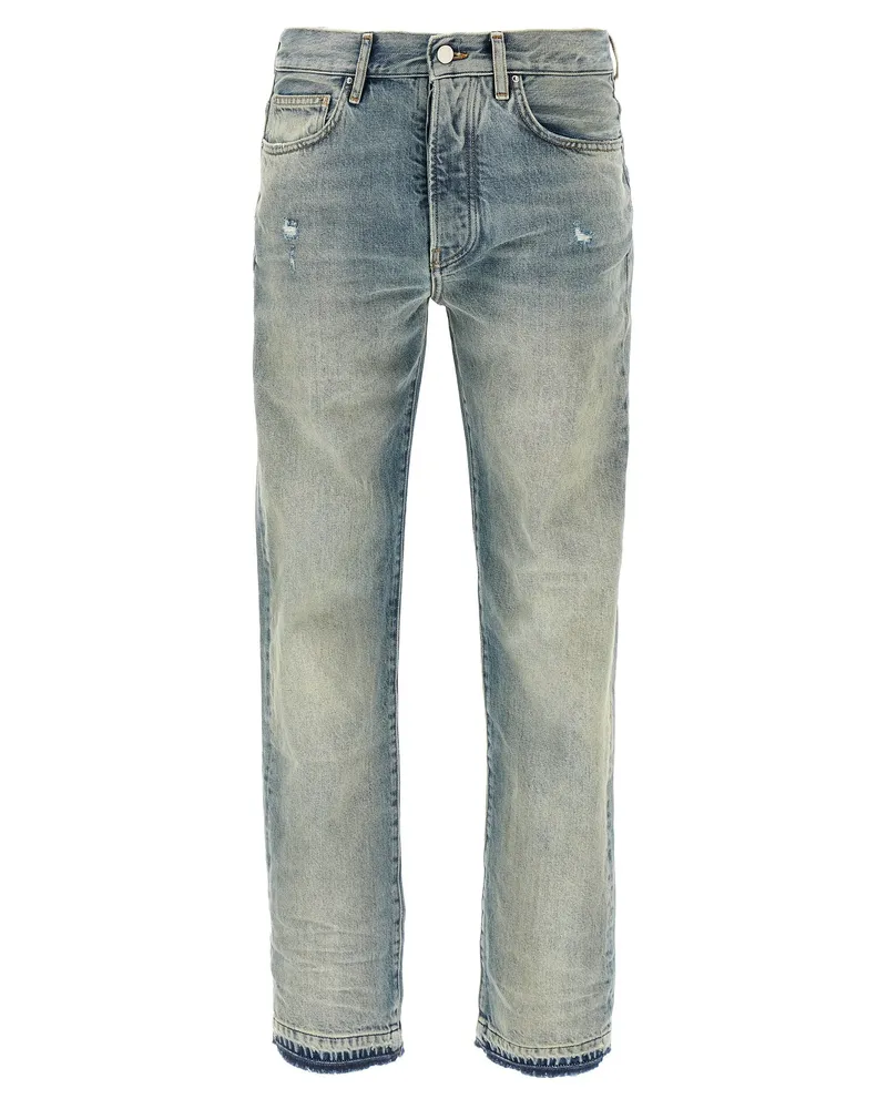 Amiri Release Hem' Jeans Blue