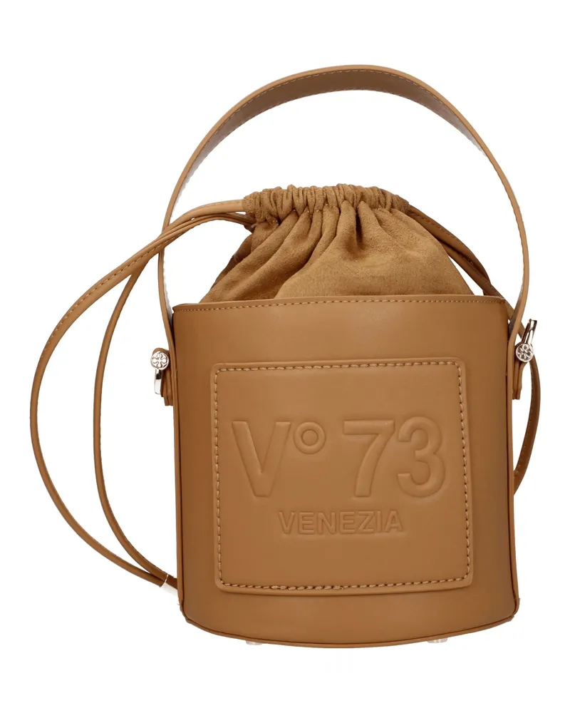 V°73 Handtaschen Beatrix Damen Eco-Leder Braun/Leder -