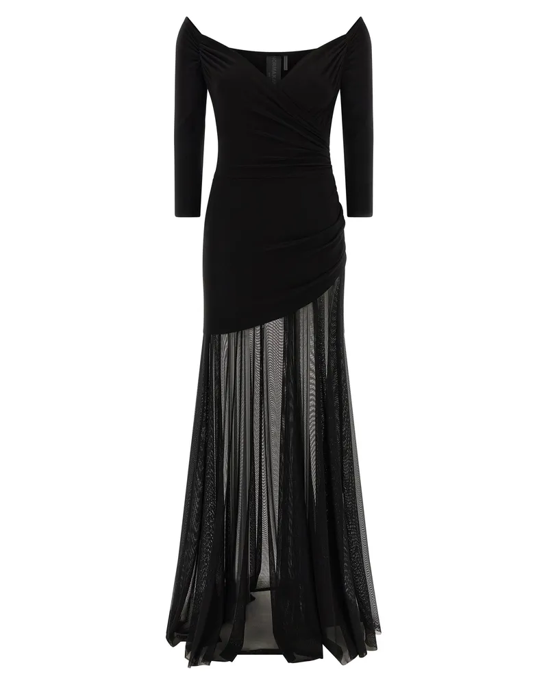 Norma Kamali Body mit herzförmigem Ausschnitt Black