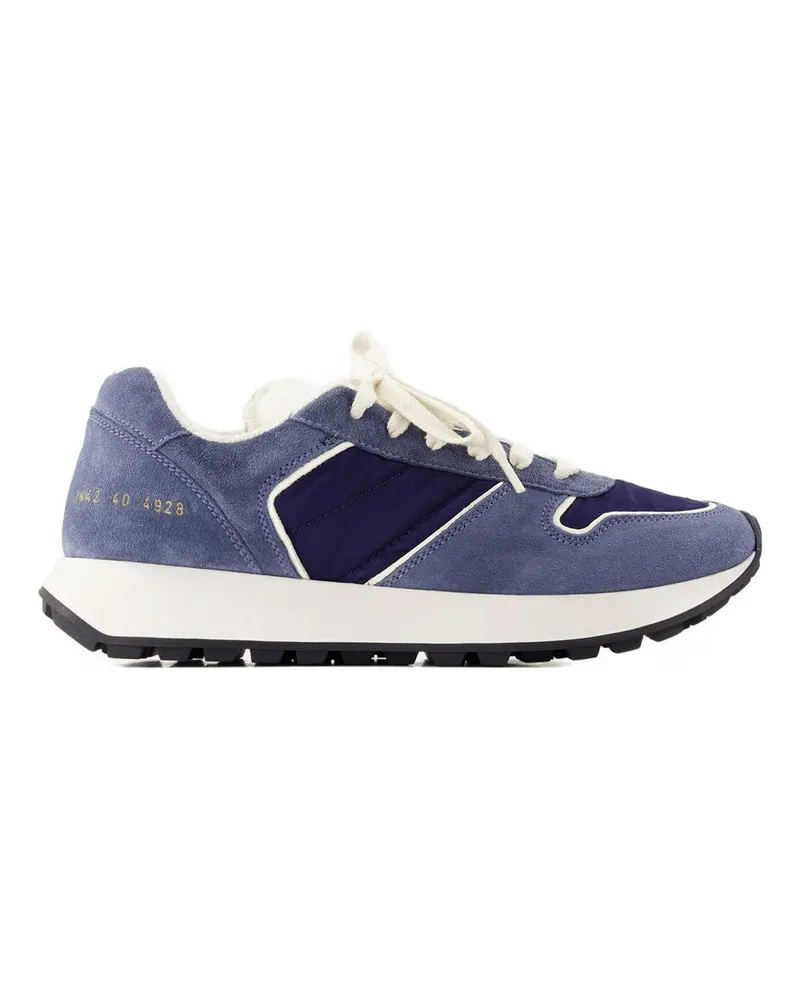 Common Projects Track Sneakers  Lederblau Blue