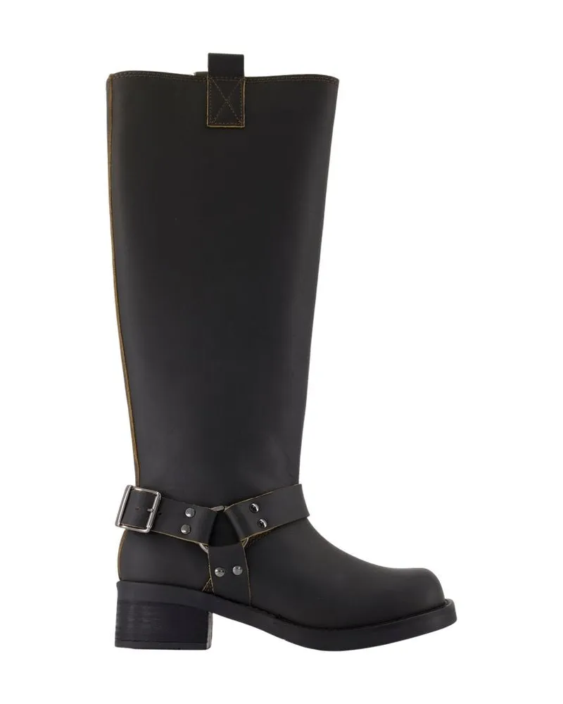 Samsøe & Samsøe Sabrenta Boots Samsoe Samsoe Ledergrün Green