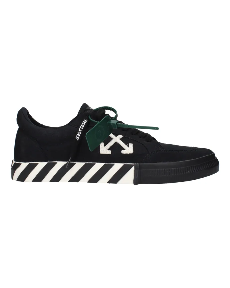 OFF-WHITE Männers Turnschuhe aus schwarzem Stoff -