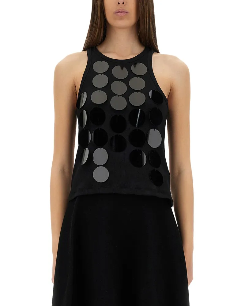 MSGM Baumwolltops Black