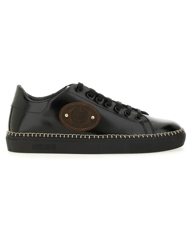 Moschino Leder -Sneaker Black