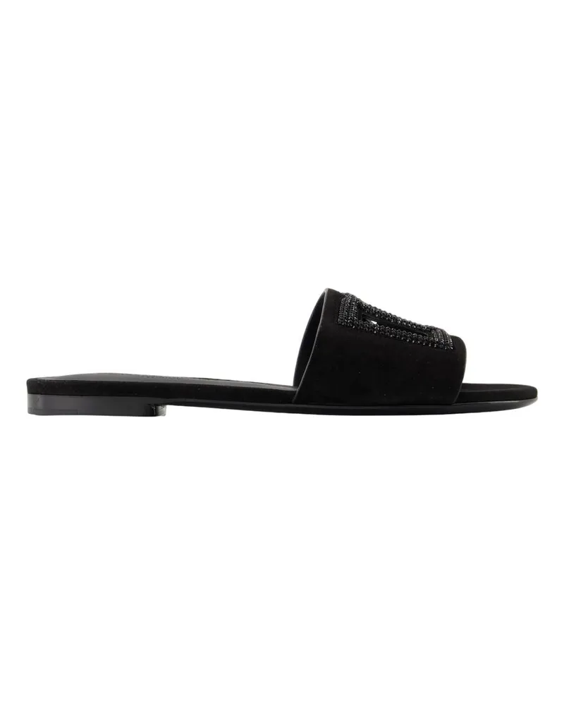 Dolce & Gabbana Gruppo 40 Sandalen  Leder schwarz Black