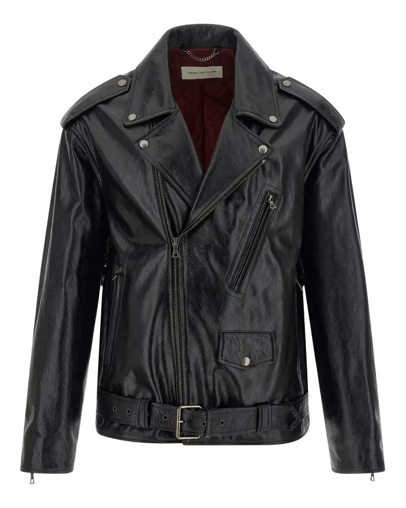 Dries van Noten Dries Van Note Biker Biker Jacke 900	black
