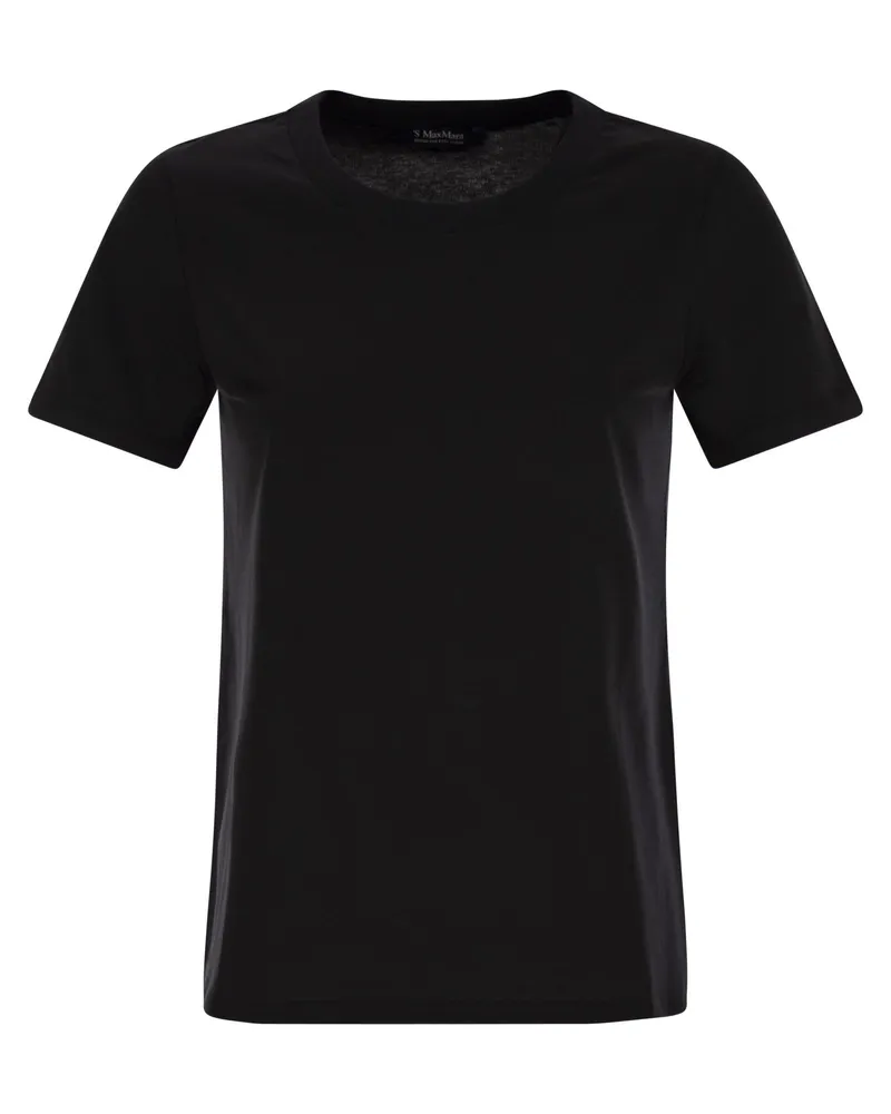 Max Mara Reno Crew Neck -Baumwoll -T -Shirt Black