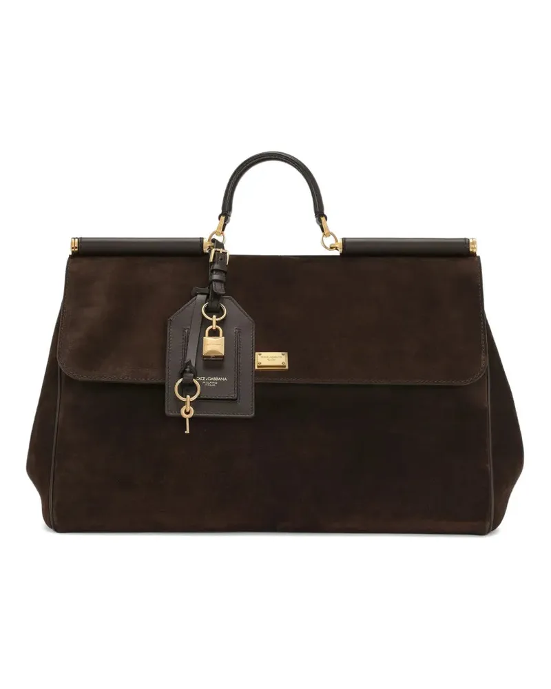 Dolce & Gabbana My Sicily Wildleder-Einkaufstasche 8m157