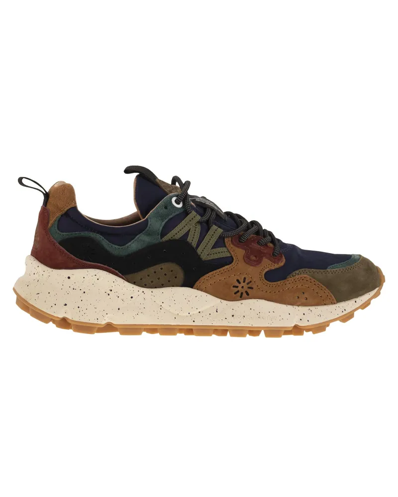 Flower MOUNTAIN Yamano 3 Turnschuhe im Wildleder und technischen Stoff Brown