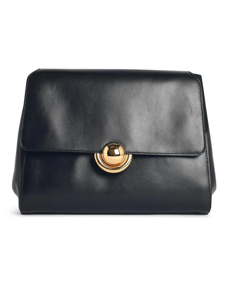 Furla S Domus' schwarze Lear-Umhängetasche Black