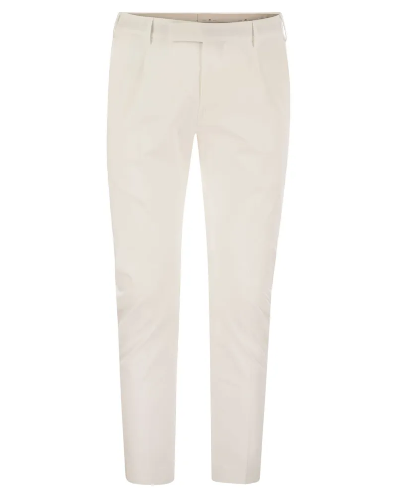 PT TORINO Dieci Stretch Baumwollhose White