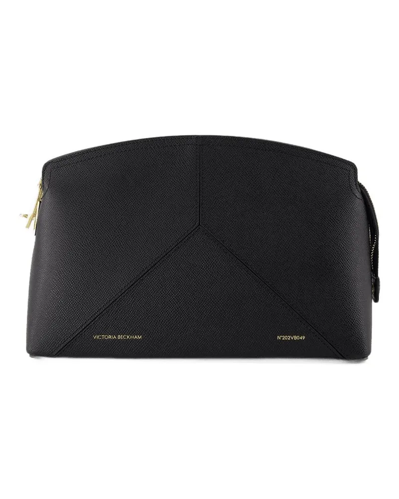 Victoria Beckham Die Victoria Clutch  Leder schwarz Schwarz