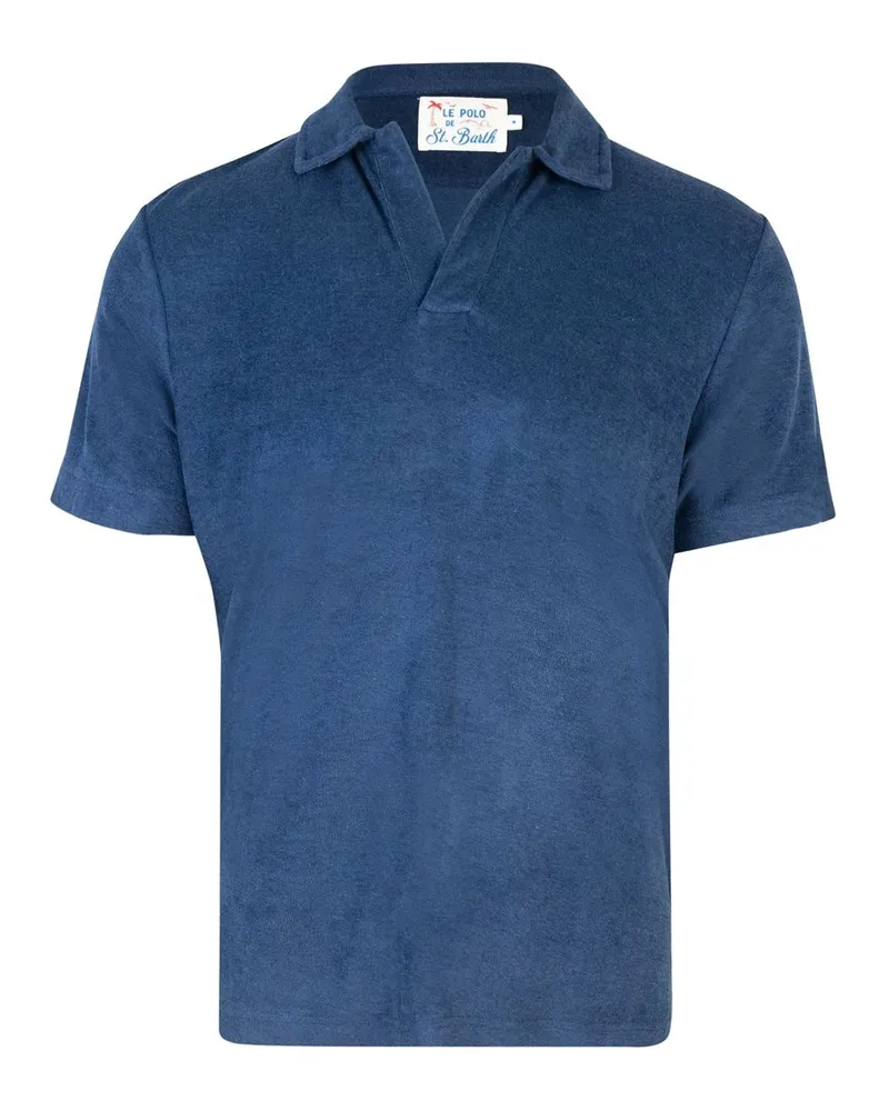 MC2 Saint Barth Polo Jeremy Blu in Spugna Blue