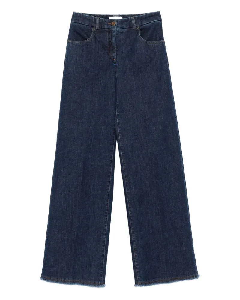 VIA MASINI 80 Über Masini 80 Baumwollweite Hosen Blue
