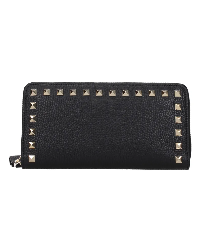 Valentino Garavani Wallet Rockstud Frauen Leder schwarz -