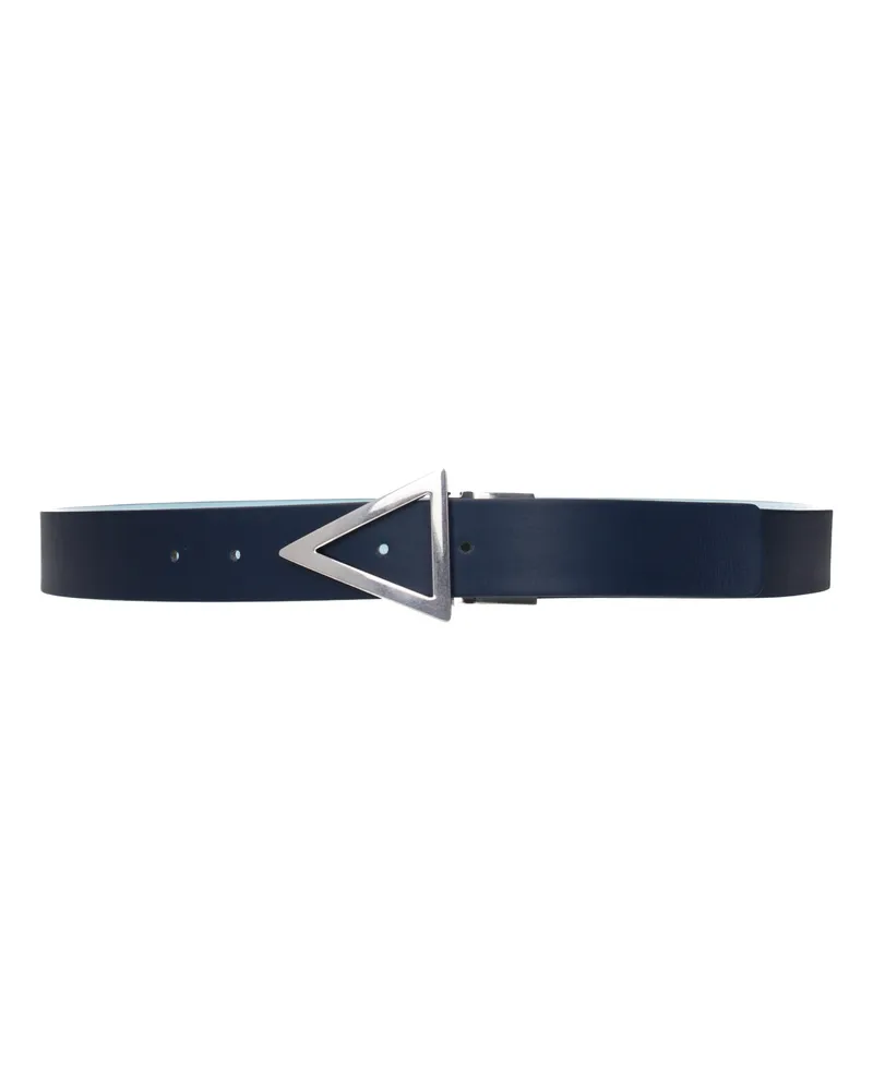 Bottega Veneta Herrens Gürtel Blaues Leder/Hellblau -