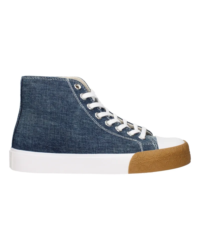 Loewe Herrens Sneakers Blau/Jeansstoff -