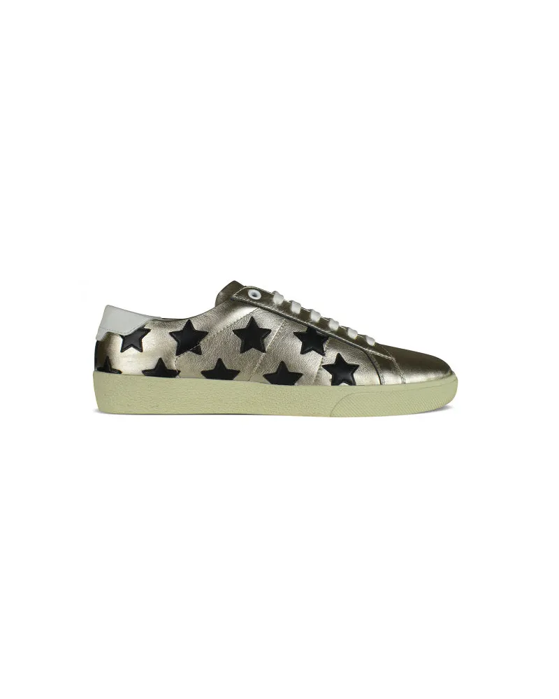 Saint Laurent Court Classic Sneakers Gold