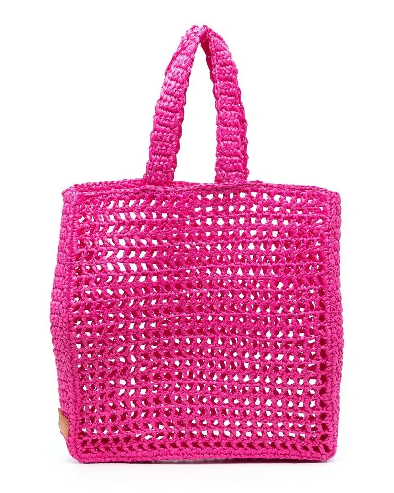 Chica Naxos Strohhandtasche Fuchsie