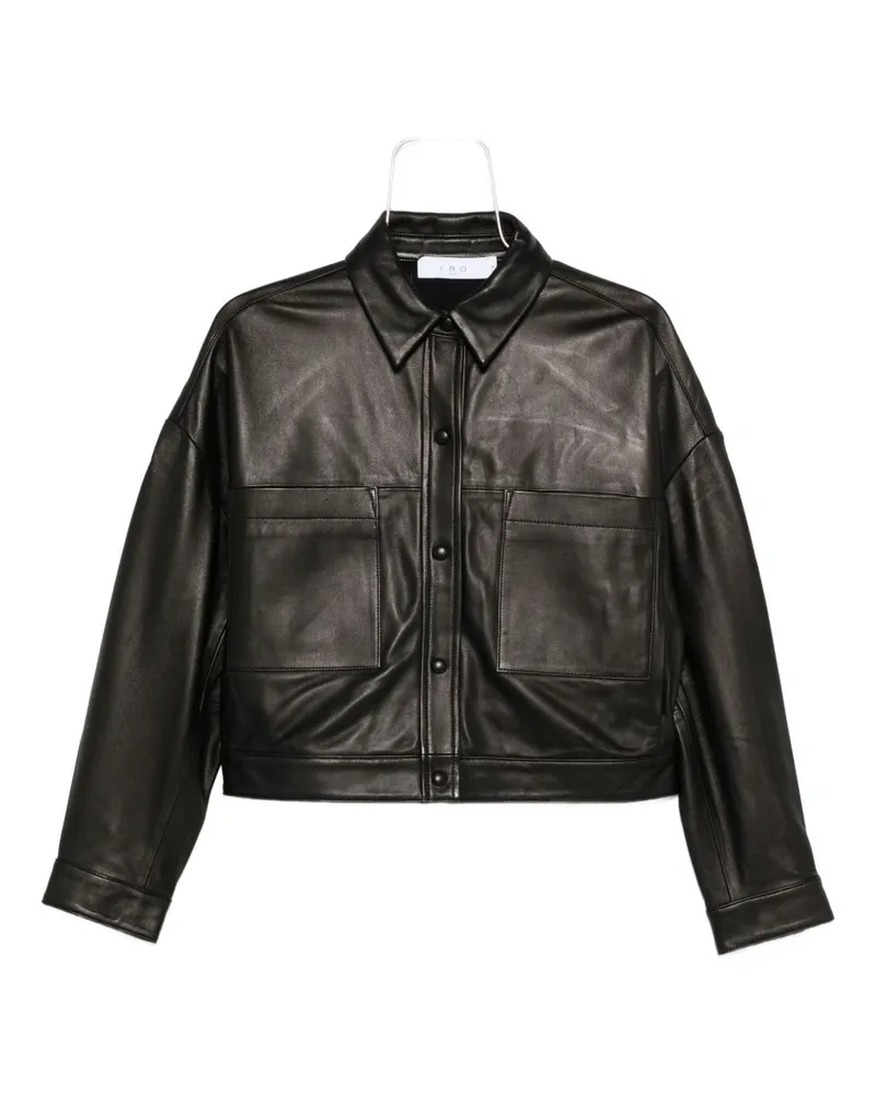 IRO Sasha Lederjacke Black