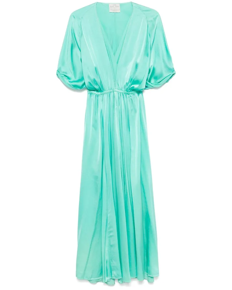 forte_forte Silk Long Kleid Verde