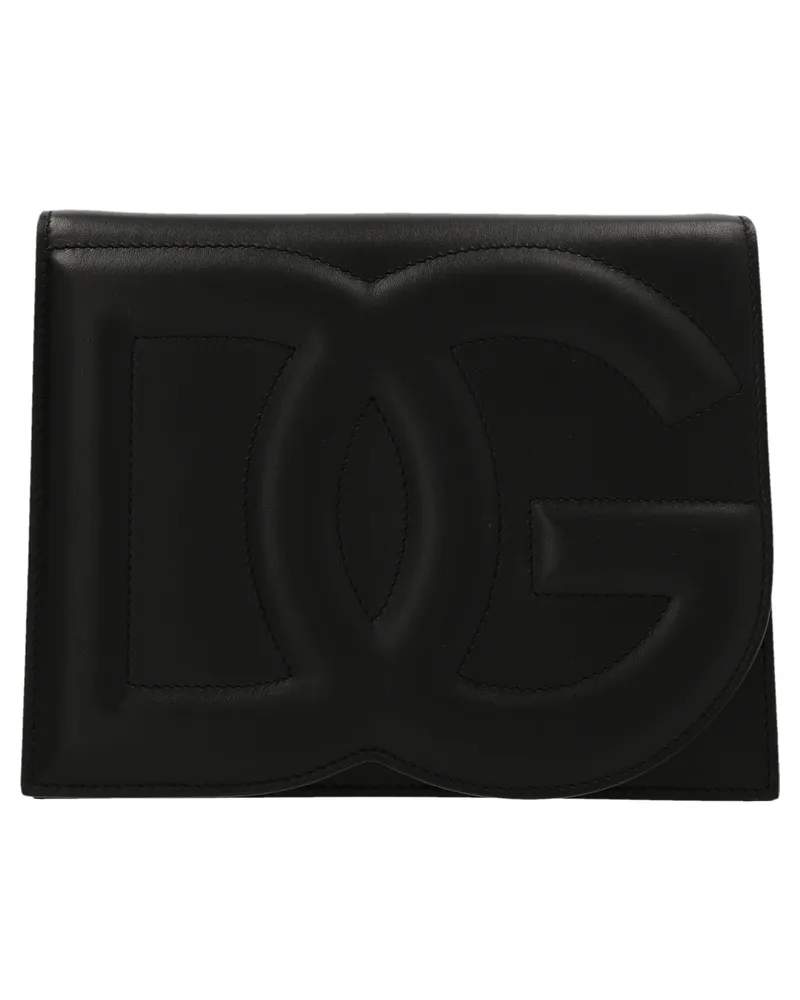 Dolce & Gabbana Logo Crossbody Tasche Schwarz