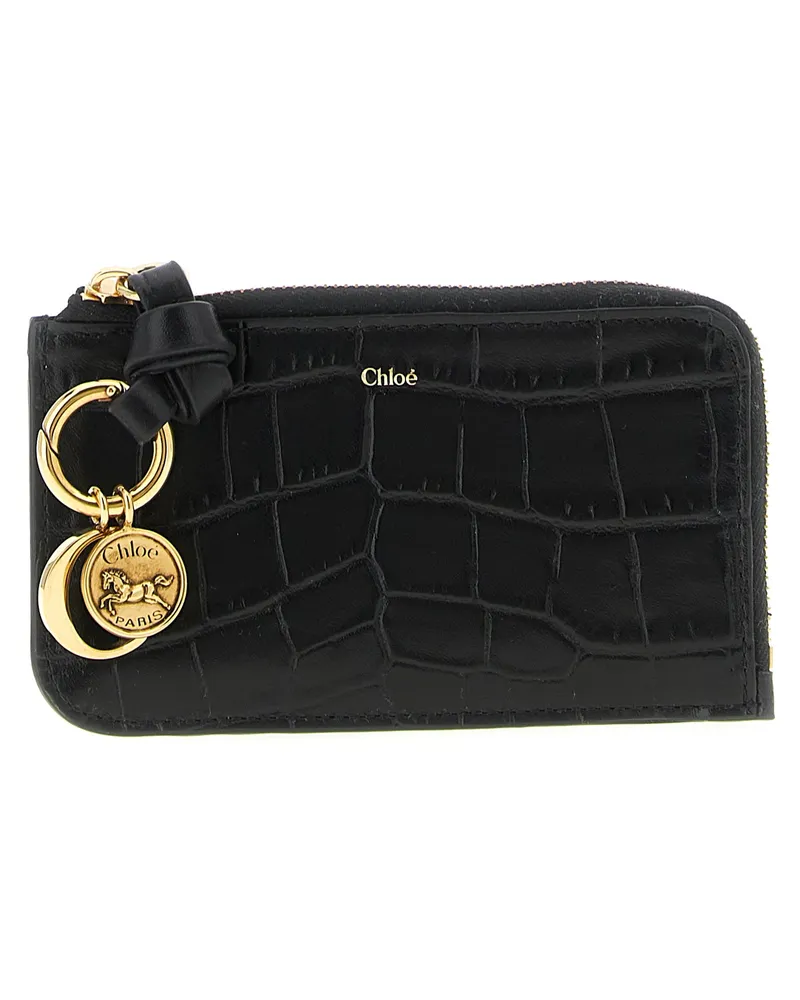 Chloé Alphabet“-Kartenetui Black