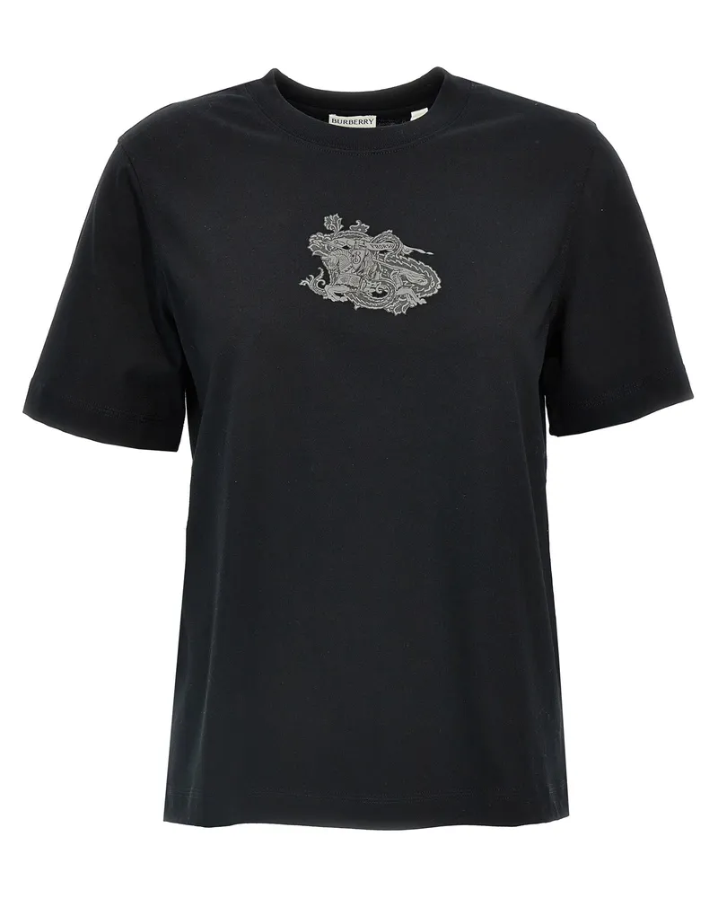 Burberry Logo Druckt -Shirt Black