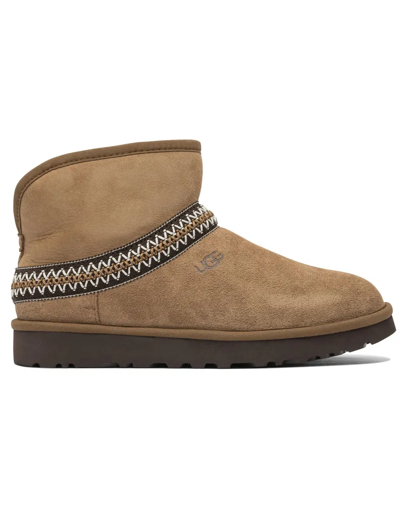 UGG Classic Mini Crescent“ Stiefeletten Brown
