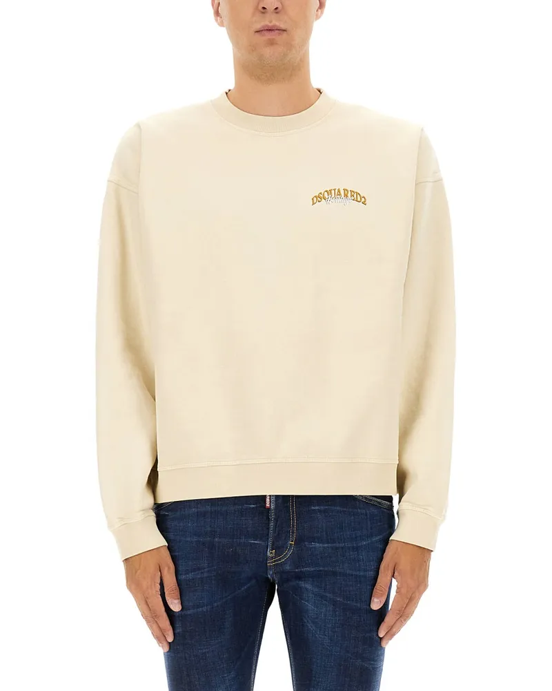 Dsquared2 Sweatshirt mit Logo White
