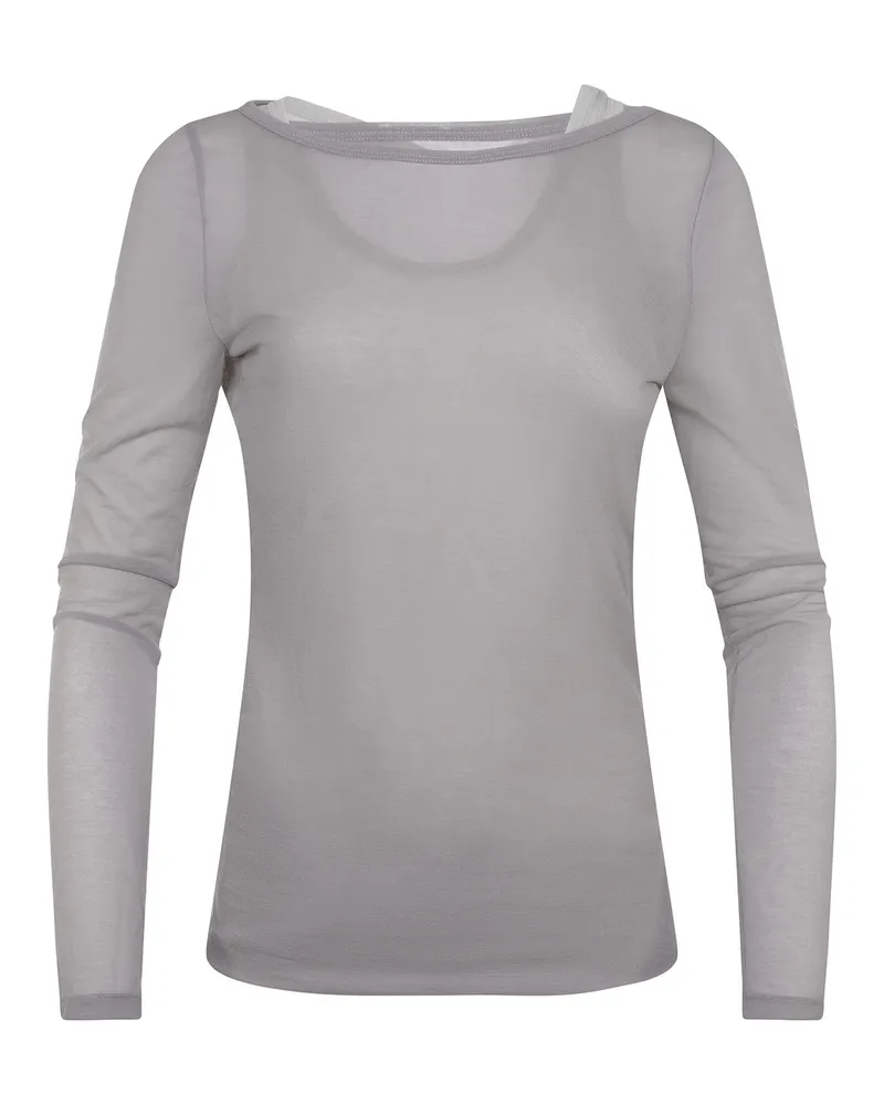 Pinko Merci' Pullover in Baumwollmischung Grey