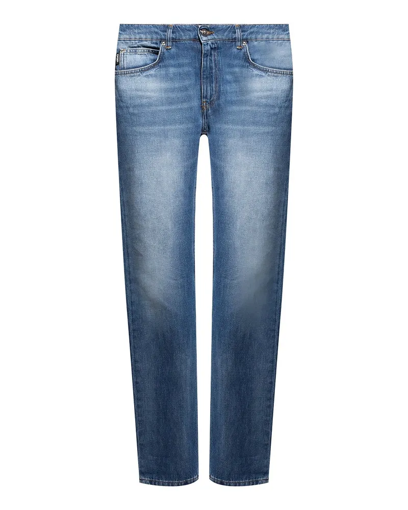 Versace Versace Cotton Logo Jeans Jeans Blau