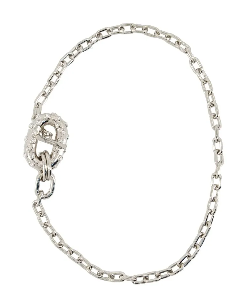 Paco Rabanne Halskette  Aluminium Silber Silber