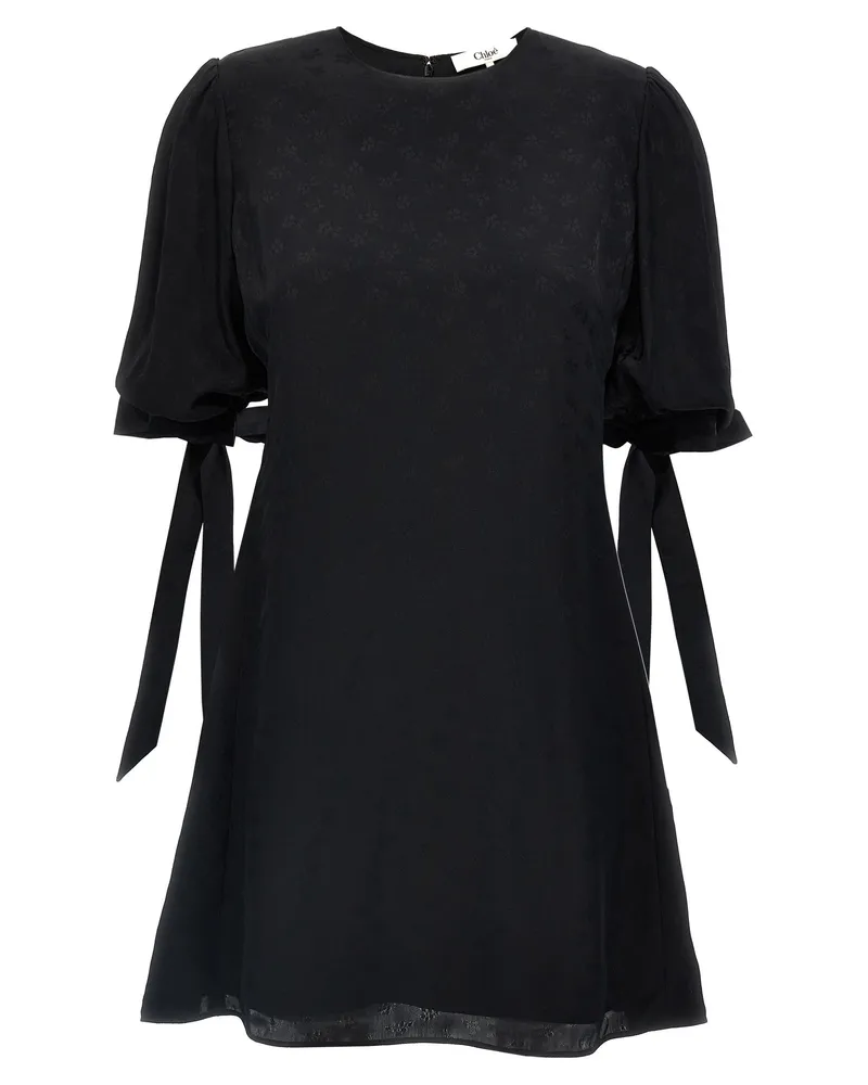 Chloé Chloé florales Viskose -Kleid Black