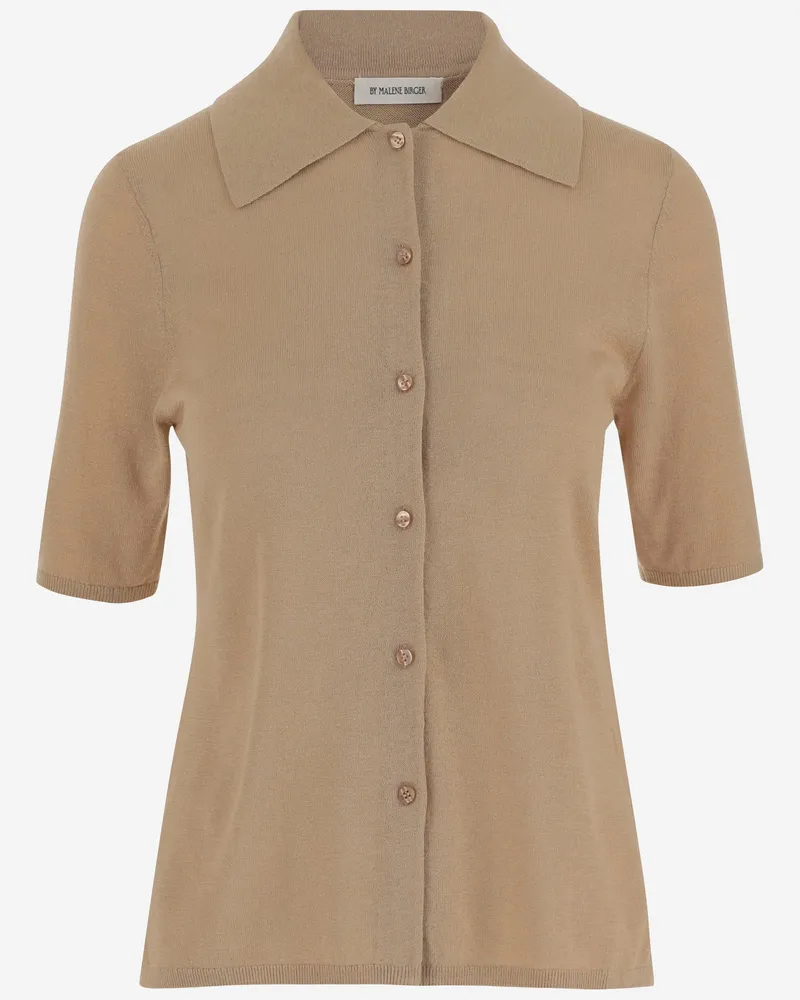 By Malene Birger Von Malene Birger Wolle Blend Dicot -Hemd Beige