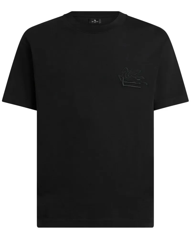 Etro T -Shirt mit Pegasus -Stickerei N0000