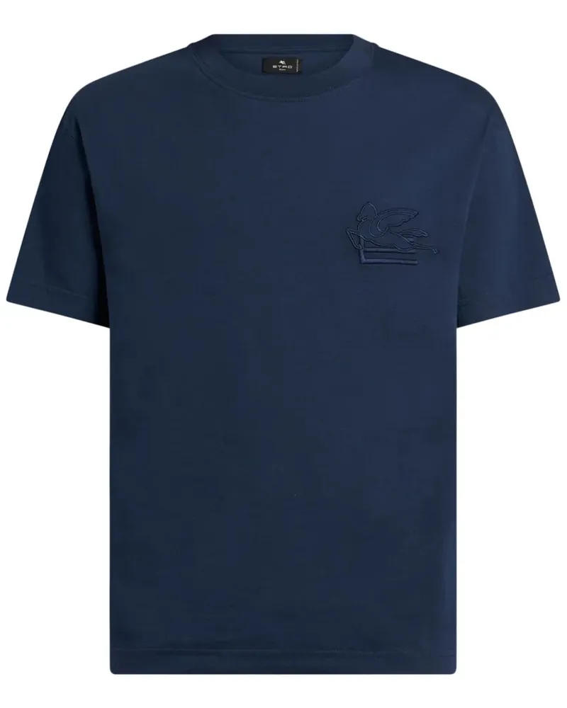 Etro T -Shirt mit Pegasus -Stickerei N0000