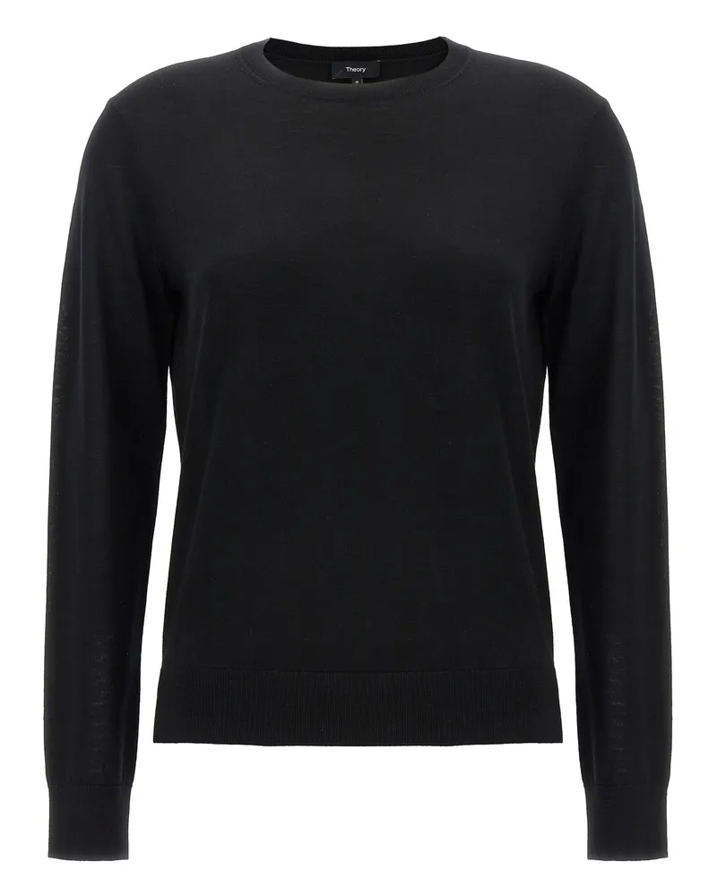 Theory Theorie grundlegender Pullover Schwarz