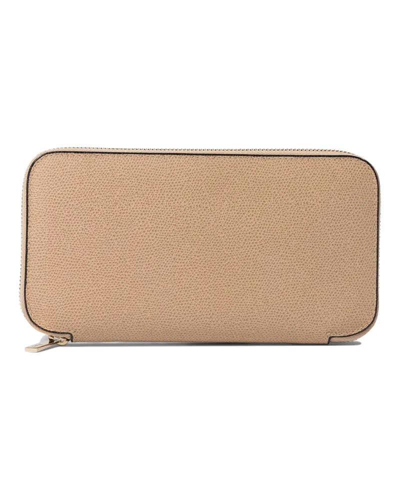 Valextra 10 Cc“ Geldbörse mit Reißverschluss Beige