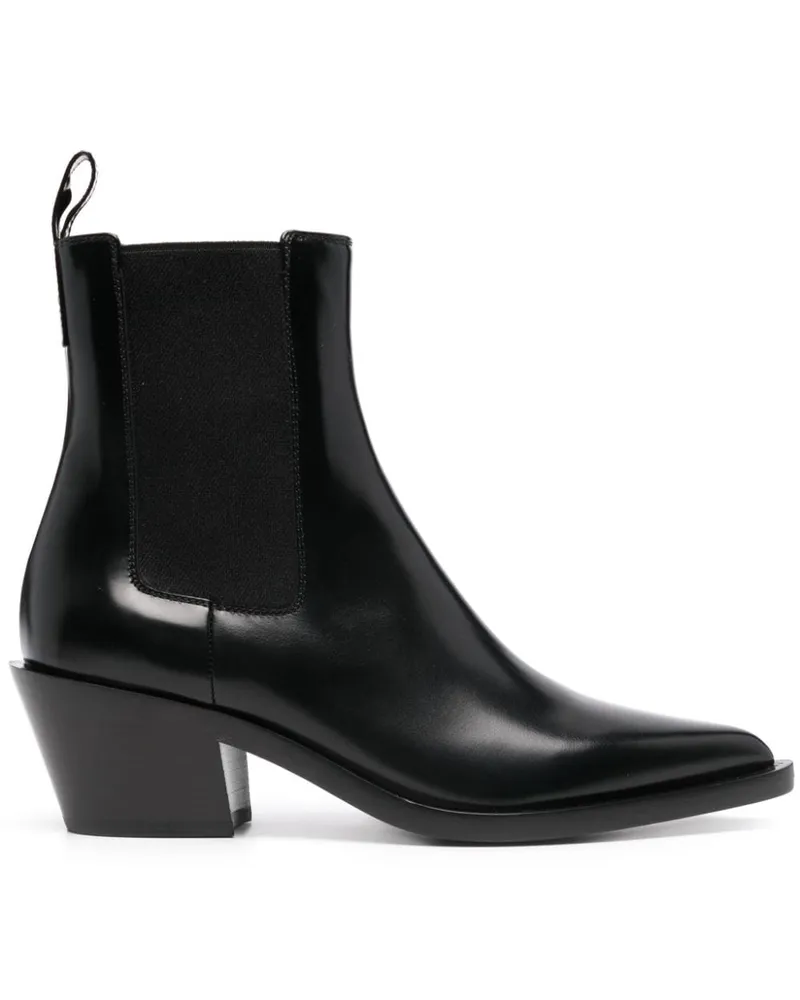 Gianvito Rossi Lederstiefel Black